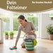 KI-generiertes Bild,Flexibler Putzeimer 10L 35x24cm faltbar mit Griff Falteimer Wassereimer Camping