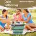 KI-generiertes Bild,Flexibler Putzeimer 10L 35x24cm faltbar mit Griff Falteimer Wassereimer Camping