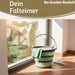 KI-generiertes Bild,Flexibler Putzeimer 10L 35x24cm faltbar mit Griff Falteimer Wassereimer Camping