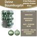 KI-generiertes Bild,12 Design Weihnachtskugeln 6cm Brandy Set Kunststoff Weihnachtsbaum-Deko