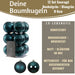 KI-generiertes Bild,12 Design Weihnachtskugeln 6cm Brandy Set Kunststoff Weihnachtsbaum-Deko