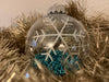 KI-generiertes Bild,3 Design Weihnachtskugeln 8cm Klar Gefüllt Kunststoff Dekokugel Baumkugel