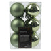 KI-generiertes Bild 12 Design Weihnachtskugeln 6cm Grün Rosmarin Set Kunststoff Weihnachtsbaum-Deko