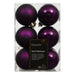KI-generiertes Bild 12 Design Weihnachtskugeln 6cm Feige Lila Set Kunststoff Weihnachtsbaum-Deko