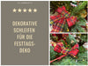KI-generiertes Bild,2x XL Weihnachtsschleife Set 17cm Kariert Schleife für Weihnachts-Deko