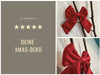 KI-generiertes Bild,2x XL Weihnachtsschleife Set 17cm Samt Rot Schleife für Weihnachts-Deko