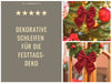 KI-generiertes Bild,2x XL Weihnachtsschleife Set 17cm Samt Rot Schleife für Weihnachts-Deko