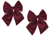 KI-generiertes Bild,2x XL Weihnachtsschleife Set 17cm Samt Rot Bordeaux Schleife für Weihnachts-Deko