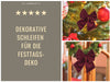 KI-generiertes Bild,2x XL Weihnachtsschleife Set 17cm Samt Rot Bordeaux Schleife für Weihnachts-Deko