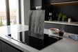 KI-generiertes Bild,2´er Set Glas Herdabdeckplatten Schiefer 52x30cm Glasschneidebrett Schneidebrett