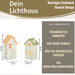 KI-generiertes Bild,Teelichthaus Lichterhaus Nyhavn 16cm Set Grün Keramik Fachwerkhaus Teelichthalter