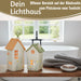 KI-generiertes Bild,Teelichthaus Lichterhaus Nyhavn 16cm Set Grün Keramik Fachwerkhaus Teelichthalter