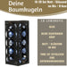 KI-generiertes Bild,18-20 Design Glas Weihnachtskugeln 6cm Dämmerungsblau Christbaum Dekokugel