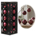 KI-generiertes Bild 18-20 Design Glas Weihnachtskugeln 6cm Rosa Dunkelrosa Christbaum Deko
