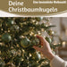 KI-generiertes Bild,18-20 Design Glas Weihnachtskugeln 6cm Grün Rosmarin Christbaum Dekokugel