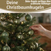 KI-generiertes Bild,18-20 Design Glas Weihnachtskugeln 6cm Grün Rosmarin Christbaum Dekokugel