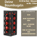 KI-generiertes Bild,18-20 Design Glas Weihnachtskugeln 6cm Rot Weihnachtsrot Christbaum Dekokugel