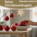 KI-generiertes Bild,18-20 Design Glas Weihnachtskugeln 6cm Rot Weihnachtsrot Christbaum Dekokugel