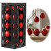 KI-generiertes Bild 18-20 Design Glas Weihnachtskugeln 6cm Rot Weihnachtsrot Christbaum Deko