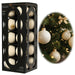 KI-generiertes Bild 18-20 Design Glas Weihnachtskugeln 6cm Woll-Weiß Christbaum Dekokugel