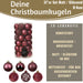 KI-generiertes Bild,12 Design Weihnachtskugeln 6cm Brandy Set Kunststoff Weihnachtsbaum-Deko