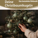KI-generiertes Bild,12 Design Weihnachtskugeln 6cm Brandy Set Kunststoff Weihnachtsbaum-Deko