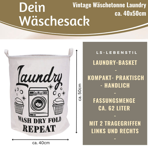 KI-generiertes Bild,Wäschesack Wäschekorb Canvas Laundry Wash 50cm Faltbar Wäschesammler Wäschetruhe