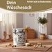 KI-generiertes Bild,Wäschesack Wäschekorb Canvas Laundry Wash 50cm Faltbar Wäschesammler Wäschetruhe