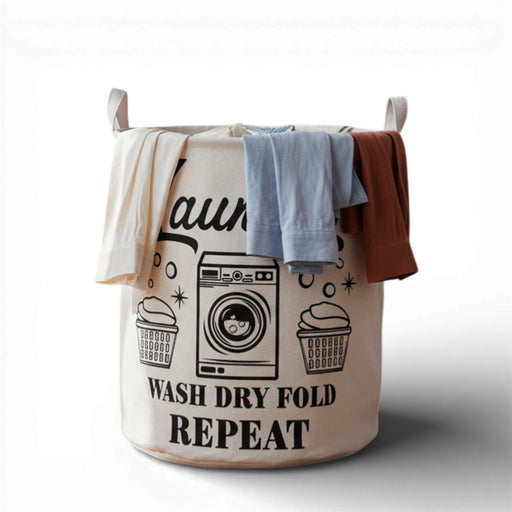 KI-generiertes Bild Wäschesack Wäschekorb Canvas Laundry Wash 50cm Faltbar Wäschesammler Wäschetruhe