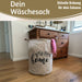 KI-generiertes Bild,Wäschesack Wäschekorb Vintage Home 62L Faltbar Wäschesammler Wäschetruhe