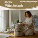 KI-generiertes Bild,Wäschesack Wäschekorb Vintage Home 62L Faltbar Wäschesammler Wäschetruhe