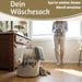 KI-generiertes Bild,Wäschesack Wäschekorb Vintage Home 62L Faltbar Wäschesammler Wäschetruhe