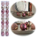 KI-generiertes Bild 18 Design Glas Weihnachtskugeln 3cm Pink Mix Christbaum Tisch Deko-Kugel