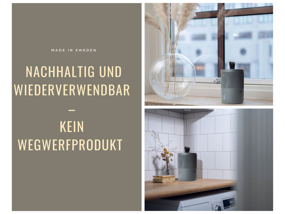 KI-generiertes Bild,Absodry Duo Family Series 6 Grau für Räume bis 50m² Luftentfeuchter ohne Strom