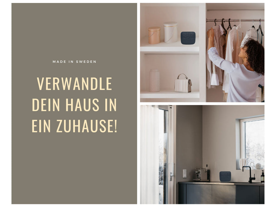 KI-generiertes Bild,Absodry Duo Family Series 3 Blau für Räume bis 30m² Luftentfeuchter ohne Strom