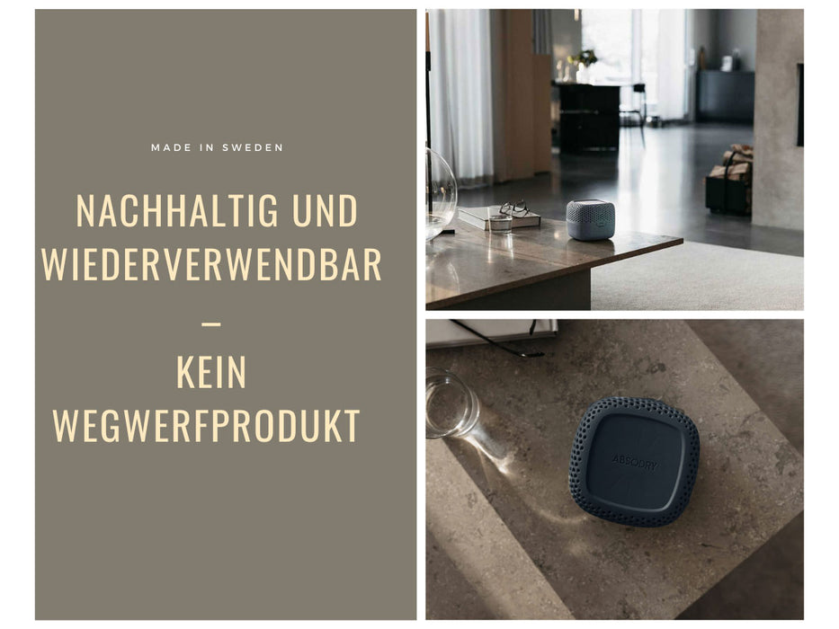 KI-generiertes Bild,Absodry Duo Family Series 3 Blau für Räume bis 30m² Luftentfeuchter ohne Strom