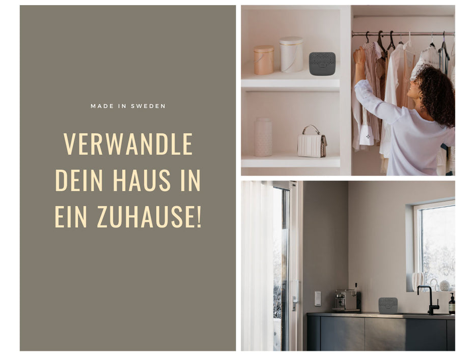 KI-generiertes Bild,Absodry Duo Family Series 3 Grau für Räume bis 30m² Luftentfeuchter ohne Strom