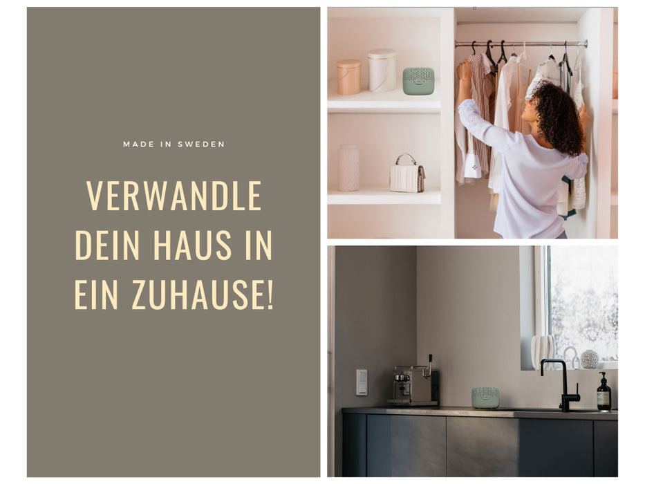 KI-generiertes Bild,Absodry Duo Family Series 3 Grün für Räume bis 30m² Luftentfeuchter ohne Strom
