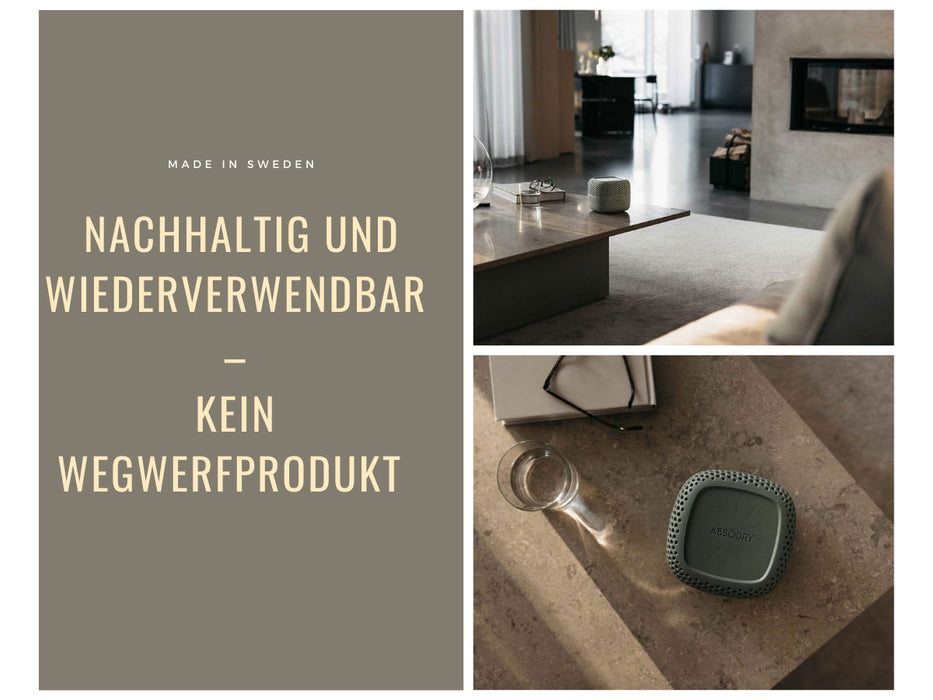 KI-generiertes Bild,Absodry Duo Family Series 3 Grün für Räume bis 30m² Luftentfeuchter ohne Strom