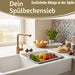 KI-generiertes Bild,Abtropfsieb Ausziehbar Spülbeckensieb Organizer Siebkorb für Spülbecken