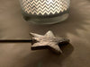 KI-generiertes Bild,Exklusiver Kerzenlöscher Alu Silber Stern 27cm beweglicher Dochtlöscher