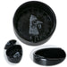 KI-generiertes Bild Aschenbecher Sylt Schwarz Möwe 10cm Maritim Keramik Ashtray