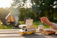 KI-generiertes Bild,XL Sturmaschenbecher Metall Camper 19x12cm Windaschenbecher Ascher