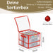 KI-generiertes Bild,Aufbewahrungsbox Organizer 27 Weihnachtskugeln Ø 10cm Christbaumkugeln