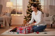 KI-generiertes Bild,Aufbewahrungsbox Organizer für 32 Weihnachtskugeln Christbaum-Kugeln