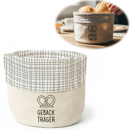 KI-generiertes Bild Design Brotkorb Stoffkörbchen Gebäckträger 100% Baumwolle Brotkörbchen Brötchen