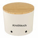 KI-generiertes Bild,Natur-Design Knoblauchtopf 16x12cm Made in Germany Creme Weiß