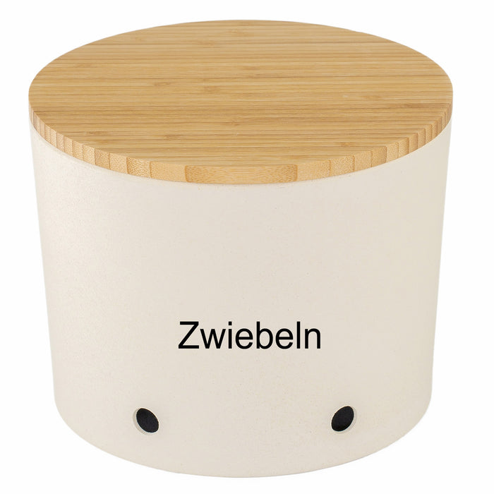 KI-generiertes Bild,Natur-Design Zwiebeltopf 20x16cm Made in Germany Creme Weiß