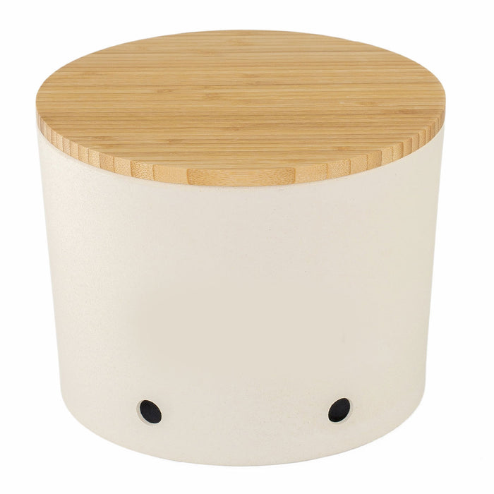 KI-generiertes Bild,Natur-Design Zwiebeltopf 20x16cm Made in Germany Creme Weiß