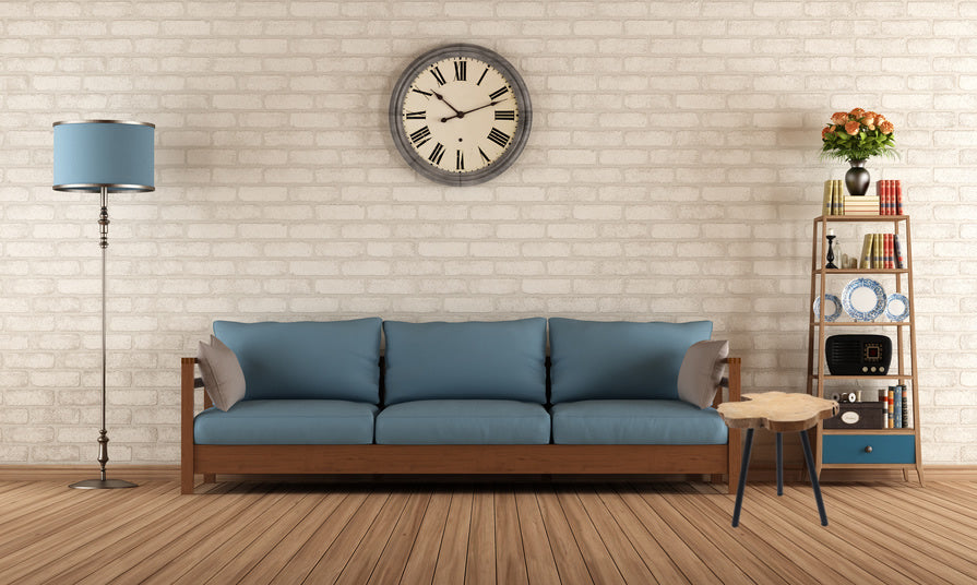 KI-generiertes Bild,Beistelltisch Teakholz 45cm Braun Couchtisch Nachttisch Hocker Massiv